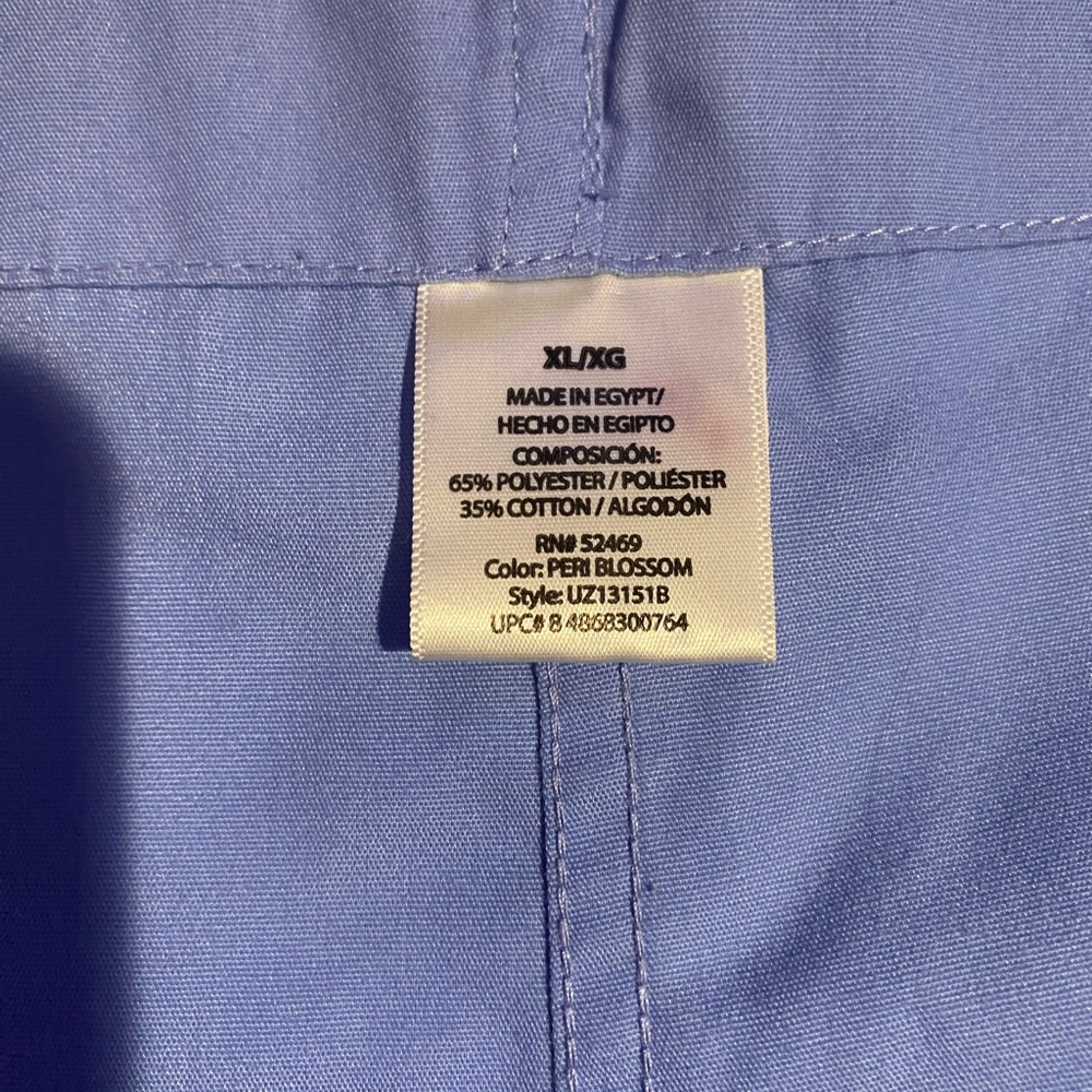Blue scrubs
